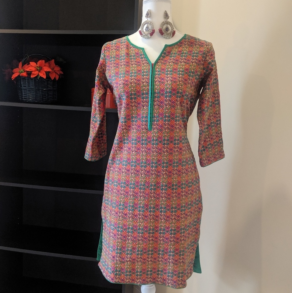 Pakistani/ Indian bareeze embroidered kurti
